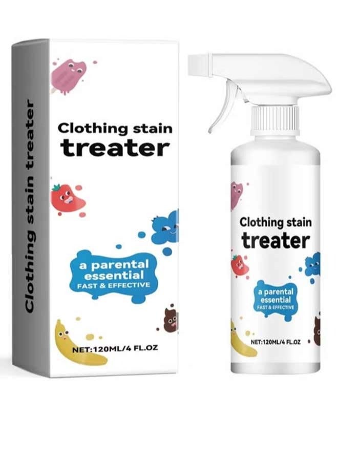 Clothing Stain Remover Spray, Effective On Oil/Sweat/Food Stains, Quick-Dissolving Mild Formula, Safe For All Fabrics, Daily Reliable Cleaning Solution - Image 2
